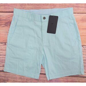 Fabletics The High Side Aqua Chino Shorts 31 Mens New With Tags NWT